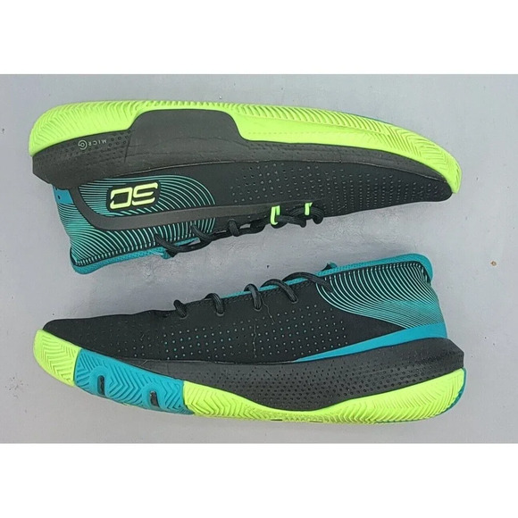 Under Armour 3Zero 3 SC Curry Black Sport Sneakers Youth's Sz 6.5Y 3022117-003 - Picture 2 of 14